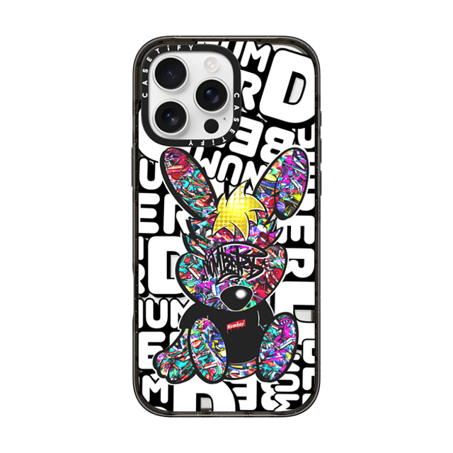 Number D x CASETiFY iPhone 16 Pro Max Case Bunny,Pop Art Black インパクトケース Punny Jewerly Mother's Day Number D x CASETiFY iPhone 16 Pro Max Case Bunny,Pop Art Black インパクトケース Punny Jewerly Mother's Day