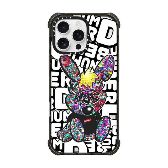 Number D x CASETiFY iPhone 16 Pro Max ケース Bunny,Pop Art ブラック ウルトラ インパクトケース MagSafe 対応 Punny Jewerly Father's Day Number D x CASETiFY iPhone 16 Pro Max ケース Bunny,Pop Art ブラック ウルトラ インパクトケース MagSafe 対応 Punny Jewerly Father's Day