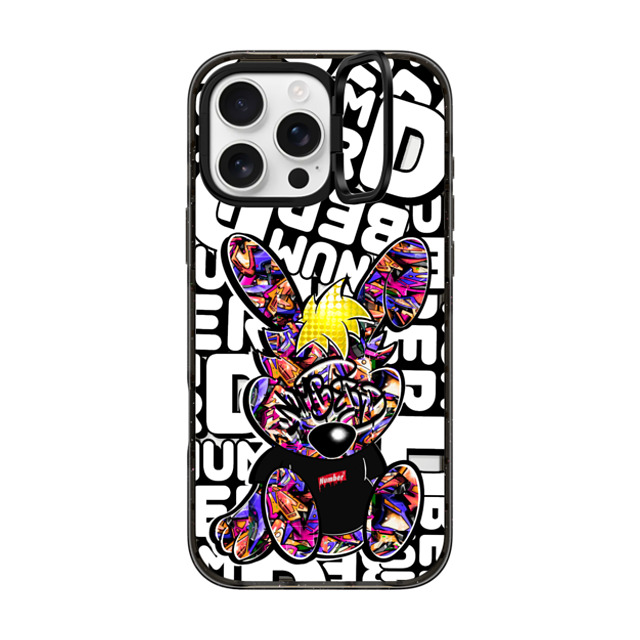 Number D x CASETiFY iPhone 16 Pro Max ケース Bunny,Street Art ブラック インパクトリングスタンドケース MagSafe対応 Punny Orange & Berry Father's Day Number D x CASETiFY iPhone 16 Pro Max ケース Bunny,Street Art ブラック インパクトリングスタンドケース MagSafe対応 Punny Orange & Berry Father's Day