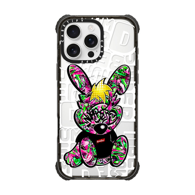 Number D x CASETiFY iPhone 16 Pro Max Case Bunny,Street Art Black ウルトラ インパクトケース MagSafe 対応 Punny Strawberry Field Mother's Day Number D x CASETiFY iPhone 16 Pro Max Case Bunny,Street Art Black ウルトラ インパクトケース MagSafe 対応 Punny Strawberry Field Mother's Day