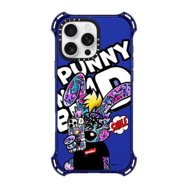 Number D x CASETiFY iPhone 16 Pro Max Case コバルトブルー バウンスケース SMILE!! Punny PG by numberd Number D x CASETiFY iPhone 16 Pro Max Case コバルトブルー バウンスケース SMILE!! Punny PG by numberd