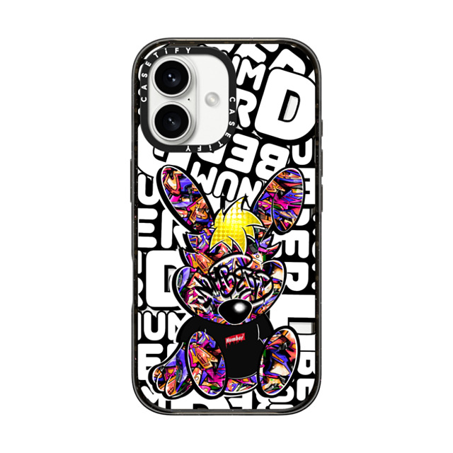 Number D x CASETiFY iPhone 16 Case Bunny,Street Art Black Impact Case Punny Orange & Berry Father's Day Number D x CASETiFY iPhone 16 Case Bunny,Street Art Black Impact Case Punny Orange & Berry Father's Day