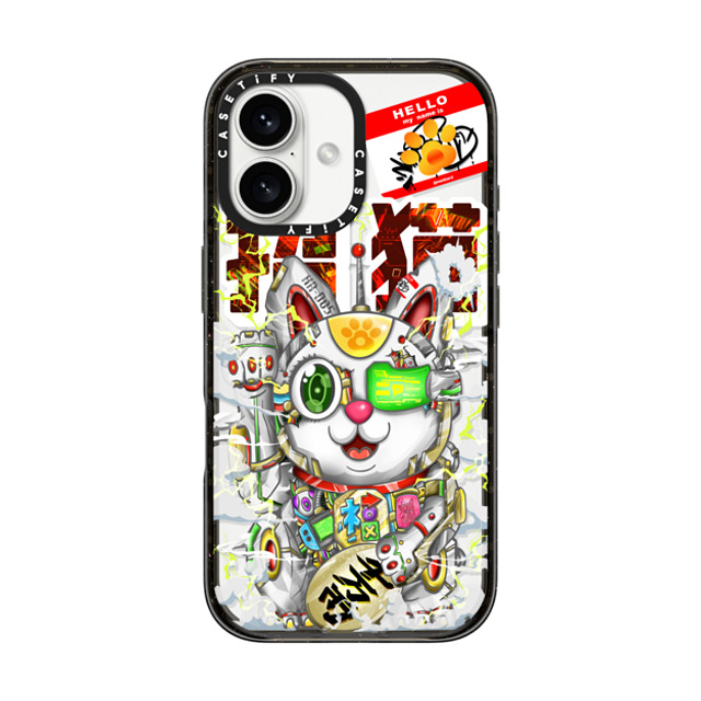 Number D x CASETiFY iPhone 16 Case Cat,Street Art Black Impact Case MagSafe Compatible HR-D05 Back to School Number D x CASETiFY iPhone 16 Case Cat,Street Art Black Impact Case MagSafe Compatible HR-D05 Back to School