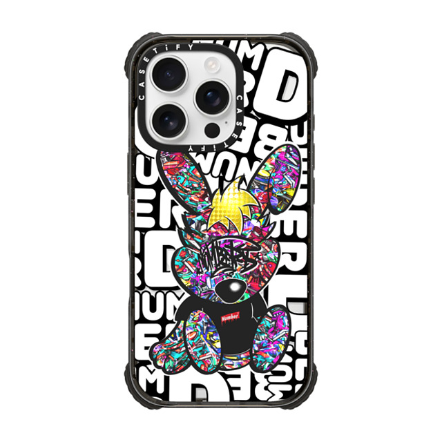 Number D x CASETiFY iPhone 16 Pro Case Bunny,Pop Art Black ウルトラ インパクトケース MagSafe 対応 Punny Jewerly Mother's Day Number D x CASETiFY iPhone 16 Pro Case Bunny,Pop Art Black ウルトラ インパクトケース MagSafe 対応 Punny Jewerly Mother's Day