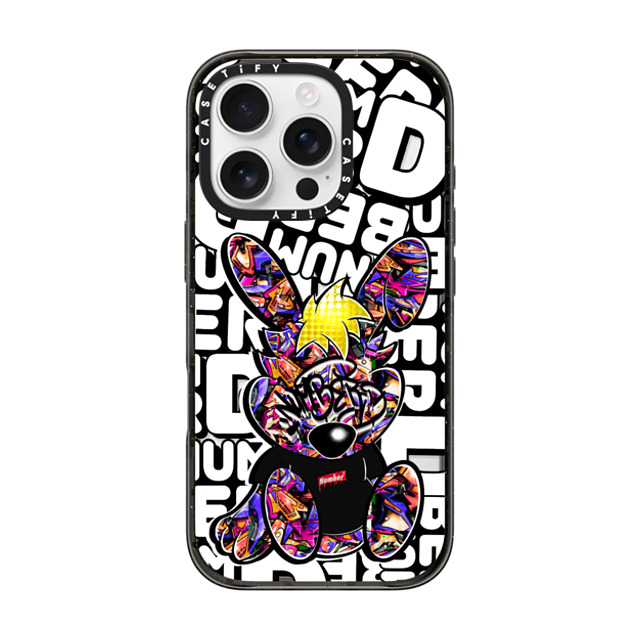Number D x CASETiFY iPhone 16 Pro ケース Bunny,Street Art ブラック インパクトケース Punny Orange & Berry Back to School Number D x CASETiFY iPhone 16 Pro ケース Bunny,Street Art ブラック インパクトケース Punny Orange & Berry Back to School