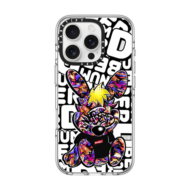 Number D x CASETiFY iPhone 16 Pro Case Bunny,Street Art Clear Clear Case MagSafe Compatible Punny Orange & Berry Father's Day Number D x CASETiFY iPhone 16 Pro Case Bunny,Street Art Clear Clear Case MagSafe Compatible Punny Orange & Berry Father's Day