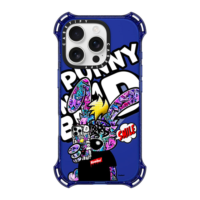 Number D x CASETiFY iPhone 16 Pro Case コバルトブルー バウンスケース SMILE!! Punny PG by numberd Number D x CASETiFY iPhone 16 Pro Case コバルトブルー バウンスケース SMILE!! Punny PG by numberd