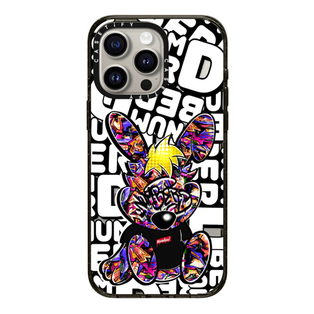 Number D x CASETiFY iPhone 15 Pro Max Case Bunny,Street Art Black Impact Case MagSafe Compatible Punny Orange & Berry Back to School Number D x CASETiFY iPhone 15 Pro Max Case Bunny,Street Art Black Impact Case MagSafe Compatible Punny Orange & Berry Back to School