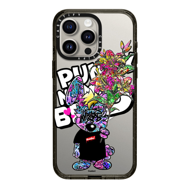 Number D x CASETiFY iPhone 15 Pro Max Case Bunny,Pop Art Black Impact Case MagSafe Compatible Lily Punny PG by numberd Back to School Number D x CASETiFY iPhone 15 Pro Max Case Bunny,Pop Art Black Impact Case MagSafe Compatible Lily Punny PG by numberd Back to School