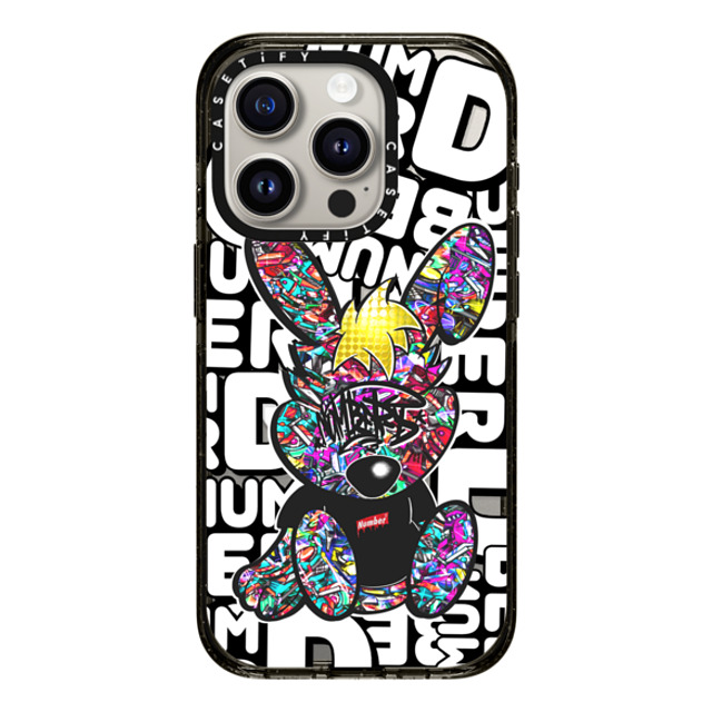 Number D x CASETiFY iPhone 15 Pro Case Bunny,Pop Art Black Impact Case MagSafe Compatible Punny Jewerly Mother's Day Number D x CASETiFY iPhone 15 Pro Case Bunny,Pop Art Black Impact Case MagSafe Compatible Punny Jewerly Mother's Day