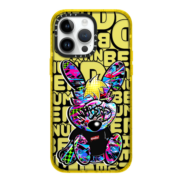 Number D x CASETiFY iPhone 14 Pro Max Case イエロー Impact Case Punny SD Number D x CASETiFY iPhone 14 Pro Max Case イエロー Impact Case Punny SD
