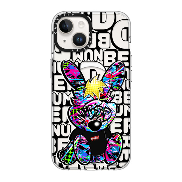Number D x CASETiFY iPhone 14 Case Clear Clear Case MagSafe Compatible Punny SD Number D x CASETiFY iPhone 14 Case Clear Clear Case MagSafe Compatible Punny SD