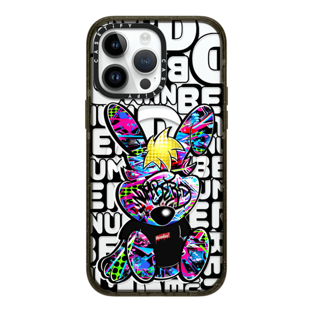 Number D x CASETiFY iPhone 14 Pro Max ケース ブラック インパクトケース MagSafe対応 Punny SD