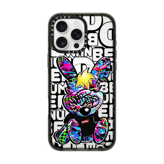 Number D x CASETiFY iPhone 16 Pro Max ケース ブラック インパクトケース MagSafe対応 Punny SD