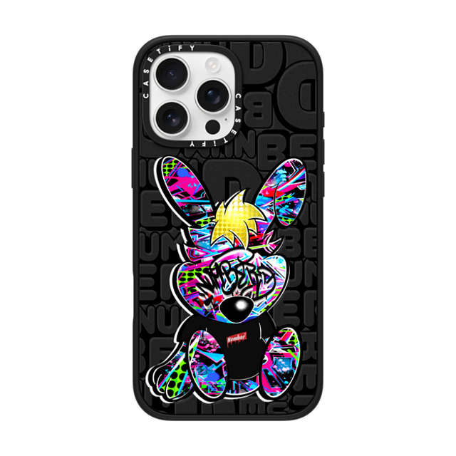 Number D x CASETiFY iPhone 16 Pro Max ケース マットブラック インパクトケース MagSafe対応 Punny SD