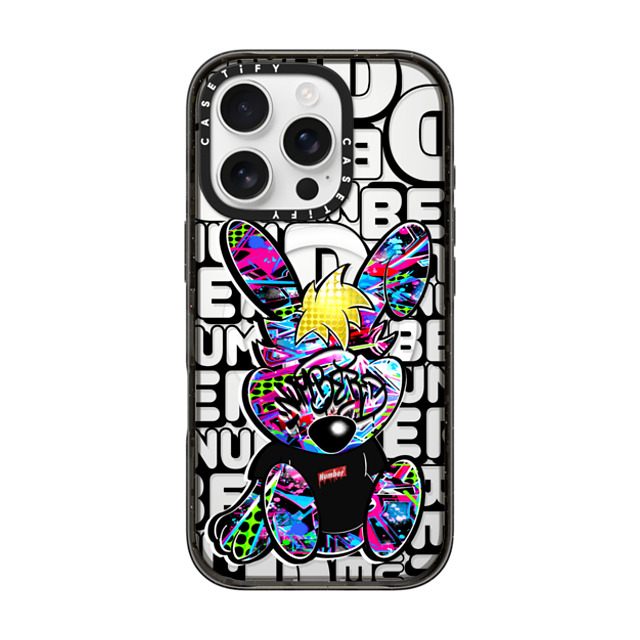 Number D x CASETiFY iPhone 16 Pro ケース ブラック インパクトケース MagSafe対応 Punny SD