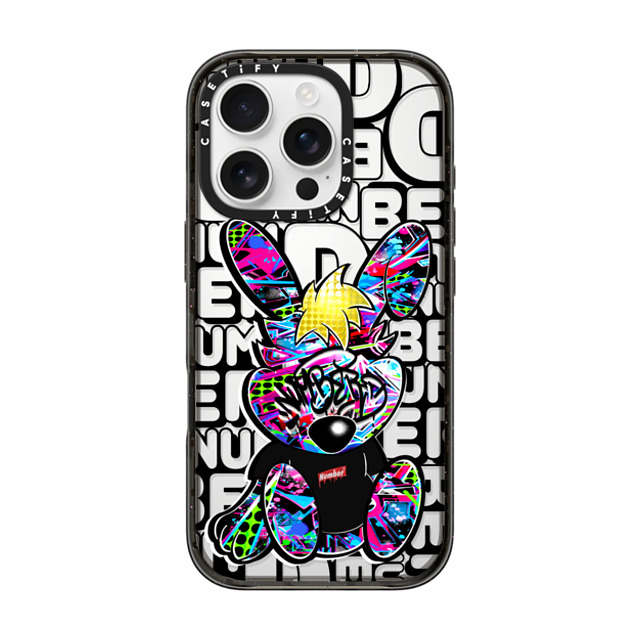 Number D x CASETiFY iPhone 16 Pro ケース ブラック インパクトケース Punny SD