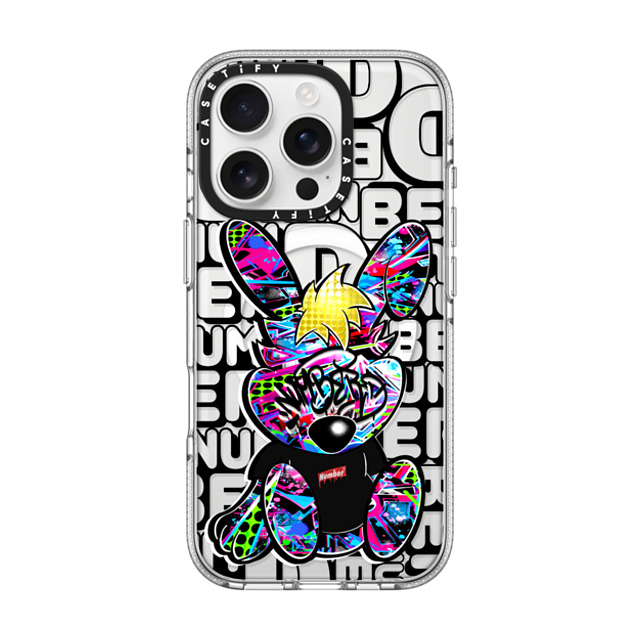 Number D x CASETiFY iPhone 16 Pro ケース クリア クリア ケース MagSafe対応 Punny SD