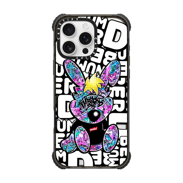 Number D x CASETiFY iPhone 16 Pro Max Case Bunny,Animal Black ウルトラ インパクトケース MagSafe 対応 Punny-Peach Grapes Father's Day Number D x CASETiFY iPhone 16 Pro Max Case Bunny,Animal Black ウルトラ インパクトケース MagSafe 対応 Punny-Peach Grapes Father's Day