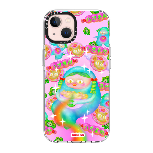 Riniifish x CASETiFY iPhone 13 ケース クリア クリア ケース MagSafe対応 Fortune from All Direction