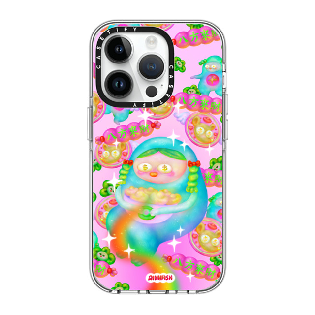 Riniifish x CASETiFY iPhone 14 Pro ケース クリア クリア ケース MagSafe対応 Fortune from All Direction