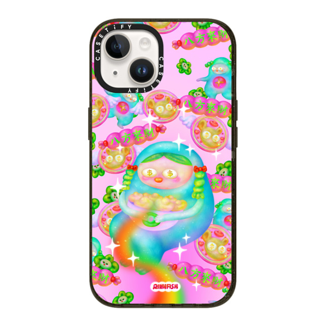 Riniifish x CASETiFY iPhone 14 ケース ブラック インパクトケース Fortune from All Direction