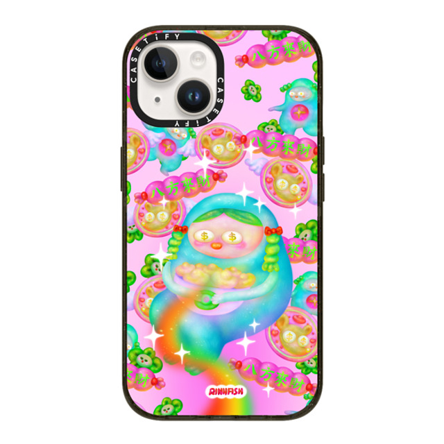 Riniifish x CASETiFY iPhone 14 ケース ブラック インパクトケース MagSafe対応 Fortune from All Direction