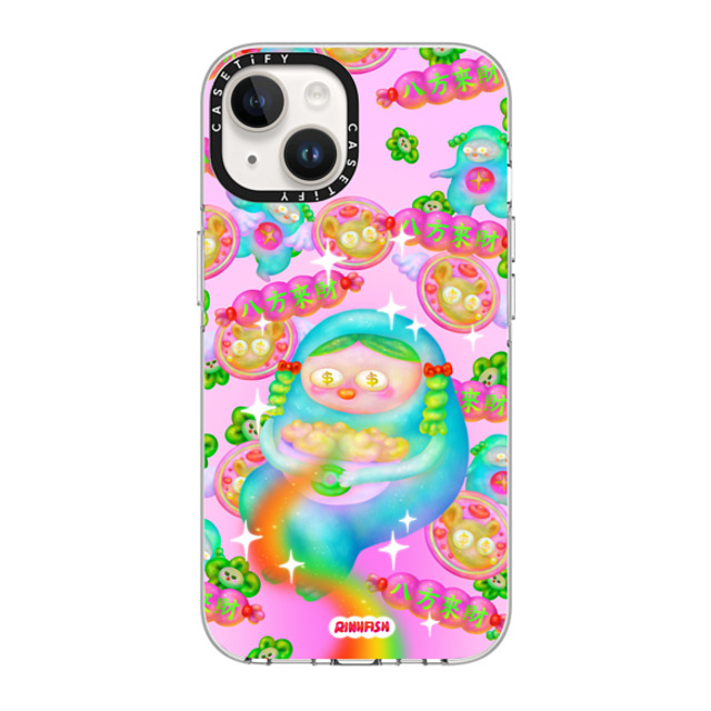 Riniifish x CASETiFY iPhone 14 ケース クリア クリア ケース MagSafe対応 Fortune from All Direction