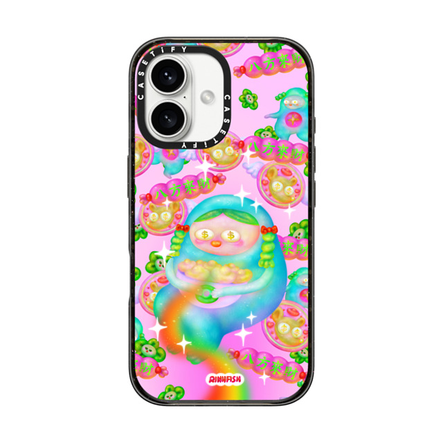 Riniifish x CASETiFY iPhone 16 ケース ブラック インパクトケース Fortune from All Direction