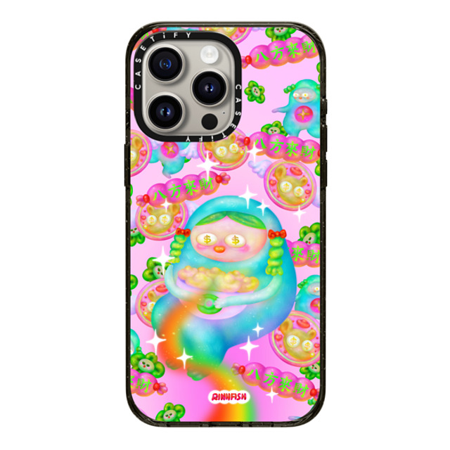 Riniifish x CASETiFY iPhone 15 Pro Max ケース ブラック インパクトケース Fortune from All Direction