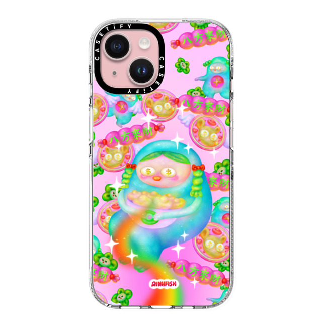 Riniifish x CASETiFY iPhone 15 ケース クリア クリア ケース MagSafe対応 Fortune from All Direction