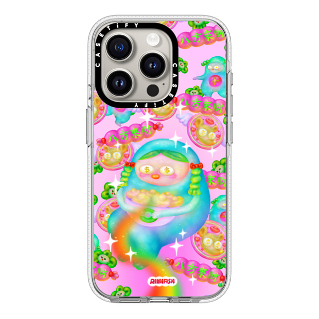 Riniifish x CASETiFY iPhone 15 Pro ケース クリア クリア ケース MagSafe対応 Fortune from All Direction