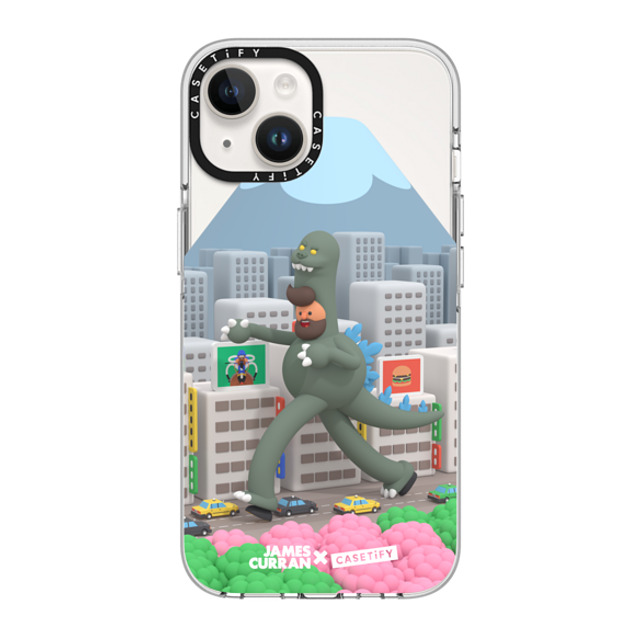 James Curran x CASETiFY iPhone 14 ケース クリア クリア ケース MagSafe対応 SlimJim Monster