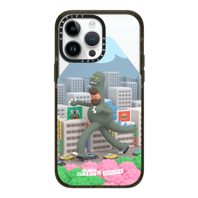 James Curran x CASETiFY iPhone 14 Pro Max ケース ブラック インパクトケース MagSafe対応 SlimJim Monster