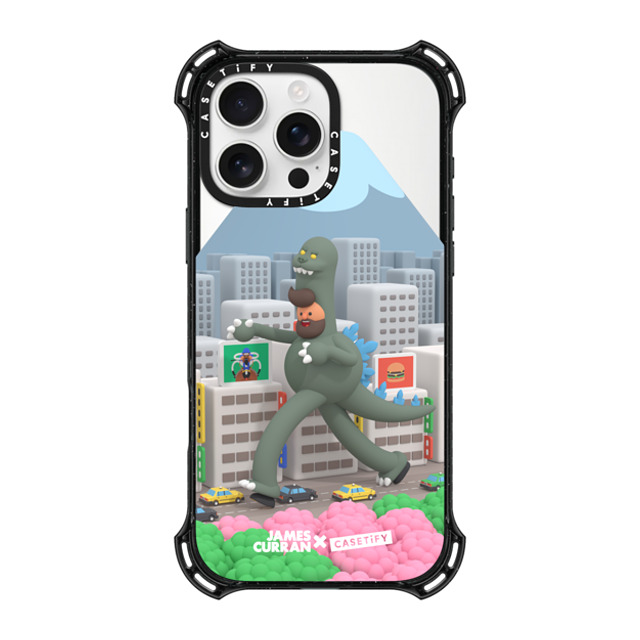 James Curran x CASETiFY iPhone 16 Pro Max ケース ブラック バウンスケース SlimJim Monster