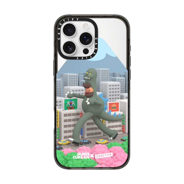 James Curran x CASETiFY iPhone 16 Pro Max ケース ブラック インパクトケース MagSafe対応 SlimJim Monster