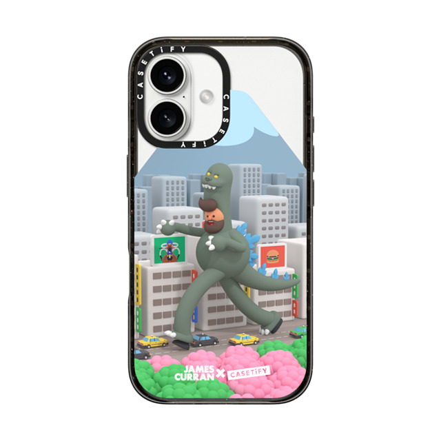 James Curran x CASETiFY iPhone 16 ケース ブラック インパクトケース SlimJim Monster