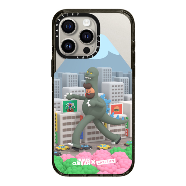 James Curran x CASETiFY iPhone 15 Pro Max ケース ブラック インパクトケース SlimJim Monster