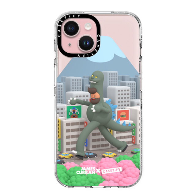 James Curran x CASETiFY iPhone 15 ケース クリア クリア ケース MagSafe対応 SlimJim Monster