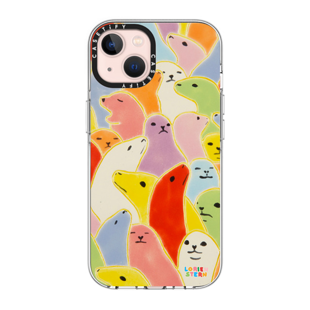 Lorien Stern x CASETiFY iPhone 13 ケース クリア クリア ケース MagSafe対応 Seal Summer by Lorien Stern