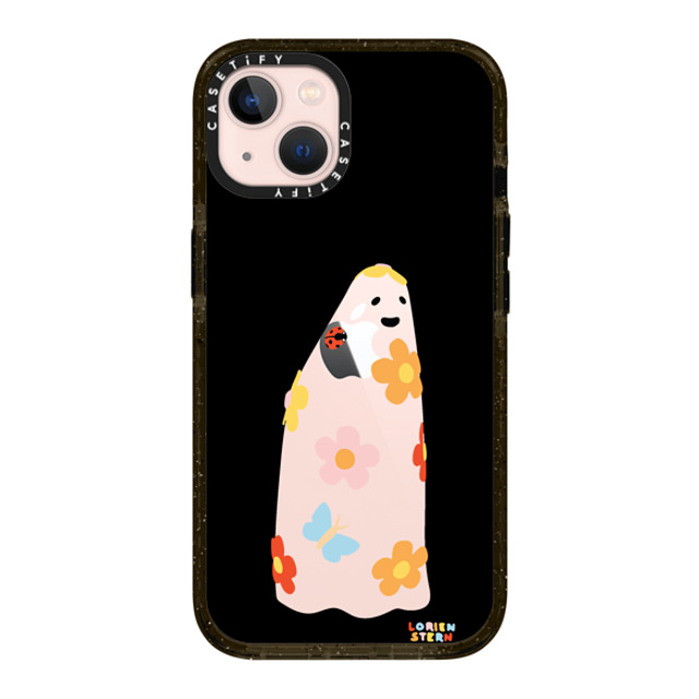 Lorien Stern x CASETiFY iPhone 13 ケース ブラック インパクトケース Flower Ghost Night