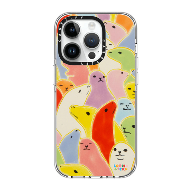 Lorien Stern x CASETiFY iPhone 14 Pro ケース クリア クリア ケース MagSafe対応 Seal Summer by Lorien Stern