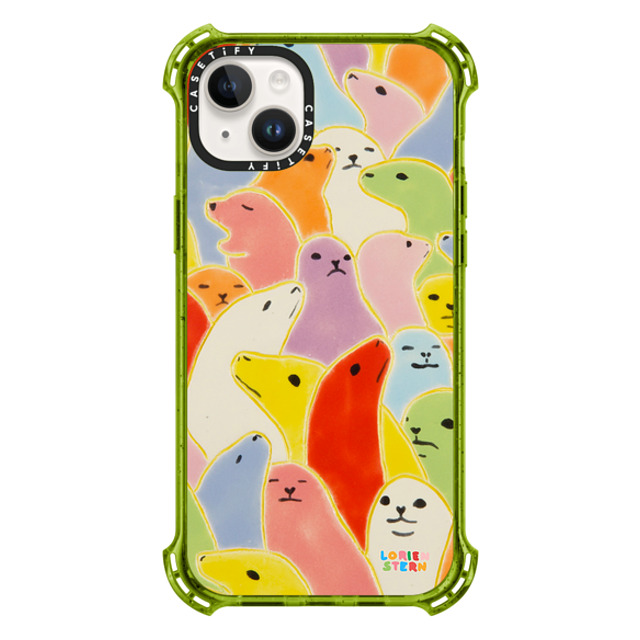 Lorien Stern x CASETiFY iPhone 14 Plus Case Kiwi バウンスケース Seal Summer by Lorien Stern Lorien Stern x CASETiFY iPhone 14 Plus Case Kiwi バウンスケース Seal Summer by Lorien Stern