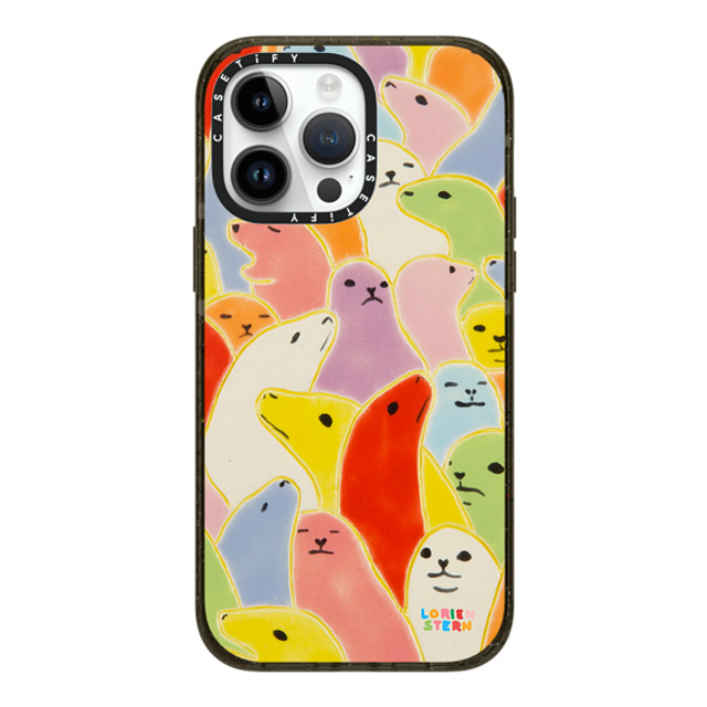 Lorien Stern x CASETiFY iPhone 14 Pro Max ケース ブラック インパクトケース MagSafe対応 Seal Summer by Lorien Stern