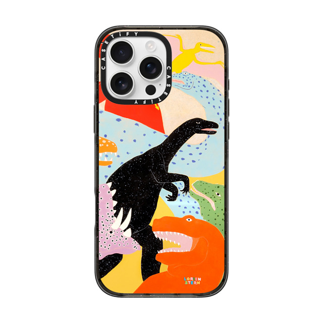 Lorien Stern x CASETiFY iPhone 16 Pro Max Case Black Impact Case MagSafe Compatible Old Friends Back to School Lorien Stern x CASETiFY iPhone 16 Pro Max Case Black Impact Case MagSafe Compatible Old Friends Back to School
