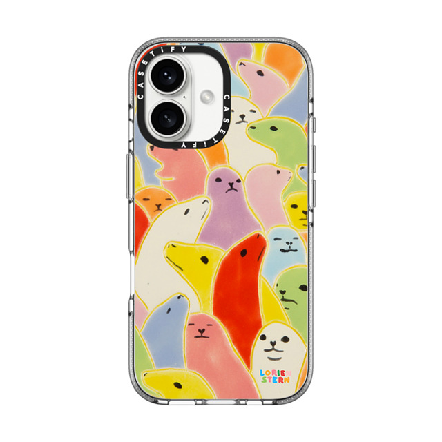 Lorien Stern x CASETiFY iPhone 16 ケース クリア クリア ケース MagSafe対応 Seal Summer by Lorien Stern
