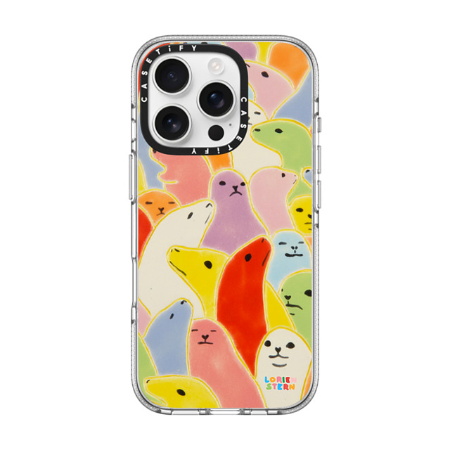 Lorien Stern x CASETiFY iPhone 16 Pro ケース クリア クリア ケース MagSafe対応 Seal Summer by Lorien Stern