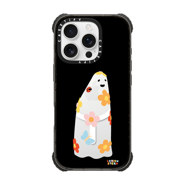 Lorien Stern x CASETiFY iPhone 16 Pro Case Black ウルトラ インパクトケース MagSafe 対応 Flower Ghost Night Lorien Stern x CASETiFY iPhone 16 Pro Case Black ウルトラ インパクトケース MagSafe 対応 Flower Ghost Night
