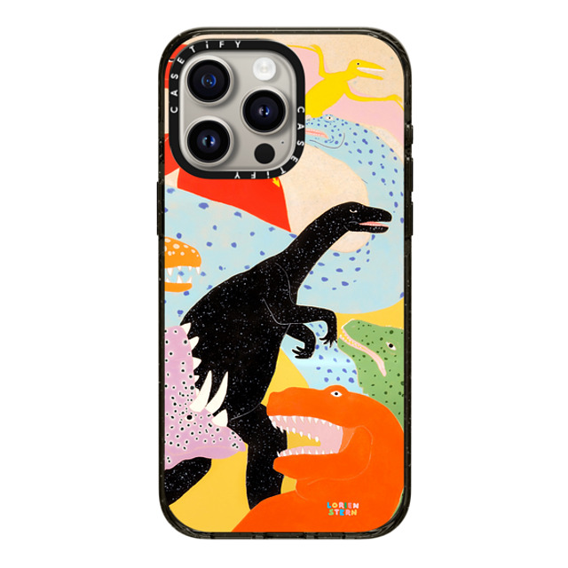 Lorien Stern x CASETiFY iPhone 15 Pro Max Case Black Impact Case MagSafe Compatible Old Friends Back to School Lorien Stern x CASETiFY iPhone 15 Pro Max Case Black Impact Case MagSafe Compatible Old Friends Back to School