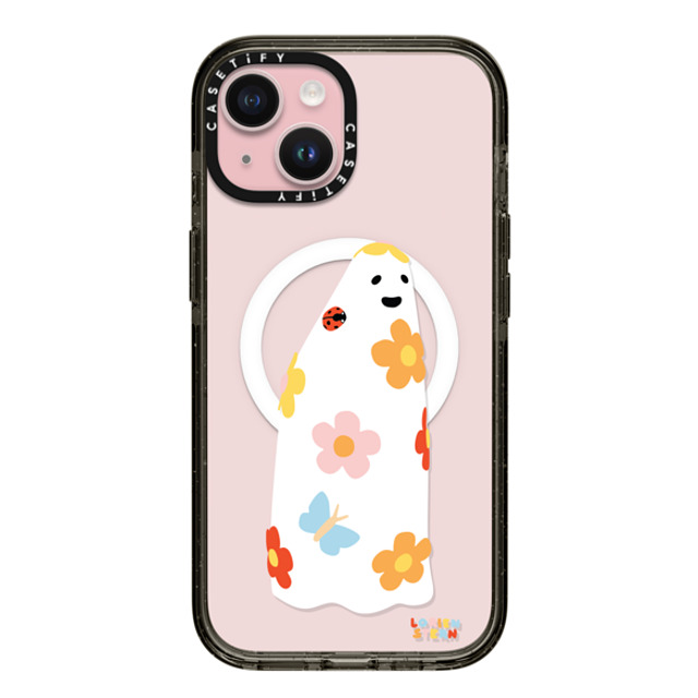 Lorien Stern x CASETiFY iPhone 15 Case Black インパクトケース MagSafe対応 Flower Ghost Father's Day Lorien Stern x CASETiFY iPhone 15 Case Black インパクトケース MagSafe対応 Flower Ghost Father's Day